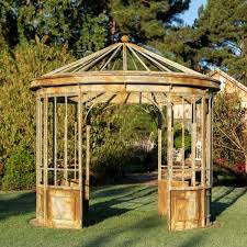 Aged Metal Gazebo In 2020 Gazebo Gazebo With Fire Pit Outdoor Gazebos