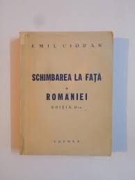 Respiraţia în mitologie, diferenţierea vieţii religioase de cea politică, creaţia unui stil propriu spiritual şi politic, accesul la putere şi consecinţa lui, imperialismul etc., indică o evoluţie firească, o iresponsabilitate în evoluţie. Schimbarea La Fata A Romaniei De Emil Cioran Editia A Ii A Editura Vremea 1941