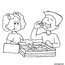 Dessin a imprimer pour fille. Coloriage Fille Et Garcon Jecolorie Com
