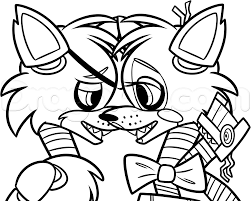 Home have fun with fnaf coloring pa. Foxy Fox Coloring Page Free Coloring Library