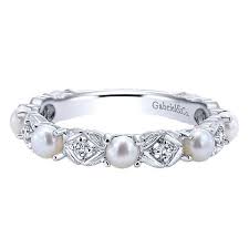 Engagement Rings Fashion Jewelry Pearl Wedding Ring Pearl Engagement Ring Fashion Rings