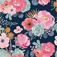 Maybe you would like to learn more about one of these? Haokhome 93005 1 Peel And Stick Modern Floral Wallpaper Pink Green Navy Blue Orange Vinyl Self Adhesive Prepasted Contact Paper Decorative 17 7 X 9 8ft Amazon In Home Improvement