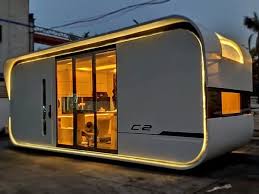 A 52 000 Tiny Smart Home Looks Like A Space Ship And Can Sleep A Family Of 4 See Inside In 2020 House Cost Smart Home Prefab