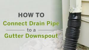 One of the most important reasons to connect the gutters with downspout extensions, is water damage to the roof. How To Connect Buried Drain Pipe To A Gutter Downspout With Flex Drain Flexible Adapters Youtube