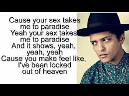 Bruno Mars Locked Out Of Heaven Popular Music Videos Bruno Mars Lyrics