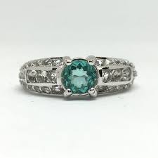 Antique Style Paraiba Apatite Ring Unique Gift Ring Smooth Etsy Apatite Ring Unique Rings February Birth Stone
