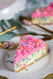 Easy Funfetti Cheesecake Recipe The Suburban Soapbox Recipe Funfetti Cheesecake Cheesecake Recipes Birthday Cake Cheesecake