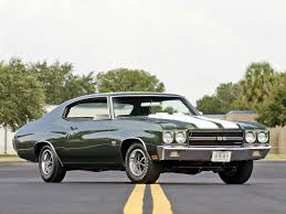 1970 Chevrolet Chevelle Ss 454 Black Pin Auf I Us Muscle Cars