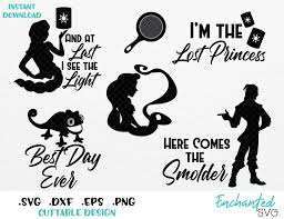 Rapunzel Flynn And Pascal Tangled Inspired Bundle Svg Esp Dxf Png In 2020 Tangled Svg Disney Silhouette