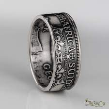 South African 2 5 Shilling Coin Turned Into A Ring Southafrica Coinring Silver Wedding Coin Ring How To Make Rings Rings