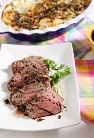 It only takes about 45 minutes to make! Mediterranean Herb Crusted Beef Tenderloin The Speckled Palate