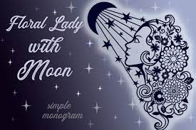 Download Free Paper Cutting Download Floral Lady With Moon Svg Cut Files Free Design Resources