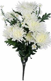 A wide variety of fake flowers options are available to you, such as material, commercial buyer, and occasion. 21 Artificial White Spider Mum Floral Bush Bushes Bouquets Floral Supplies Craft Supplies Factory Direct Craft