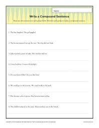 Identify the subject and the predicate of a sentence. Write A Compund Sentence Sentence Structure Worksheets