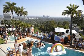 Reef Kicked Off Summer With A Pool Party Escape In The Hollywood Hills With Music By Simi Haze Dj Pool Party Pool Party Simi Haze