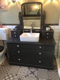 25 Unique Bathroom Vanities Made From Furniture Life On Kaydeross Creek Unique Bathroom Vanity Beautiful Bathroom Vanity Unique Bathroom