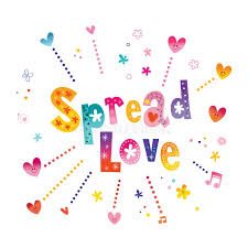 Spread Love Hand Lettering Love Quote Stock Vector Illustration Of Card Spread 112693114