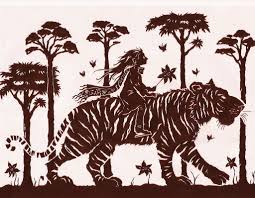Vintage Tiger Illustration Google Search Animal Drawings Tiger Silhouette Tiger Illustration