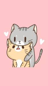 adorable cat wallpaper lovers cute cartoon wallpapers kawaii wallpaper chibi cat