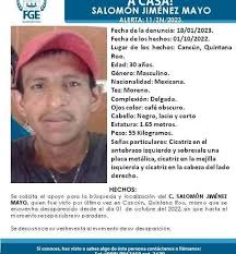 No Localizado: Salomón Jiménez Mayo