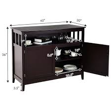costway modern kitchen storage cabinet