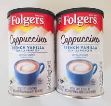 Buy Folgers Cappuccino French Vanilla 16 Oz 2 Pack Online In Turkey B00l6d4kqk