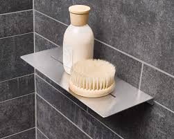 Phos Edelstahl Design Da300 30 Cm Breite Duschablage Edelstahl Massiv Geburstet Fur Dusche Waschbecken Badezimmer Halter Duschablage Dusche Duschwanne