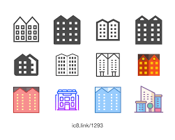 Free Flat Apartment Icon Of Color Available For Download In Png Svg And As A Font Icons Design Uidesign Graphicdesign Pictogram Design Icon Icon Design