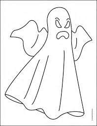 Show your kids a fun way to learn the abcs with alphabet printables they can color. Easy How To Draw A Ghost Tutorial And Ghost Coloring Page