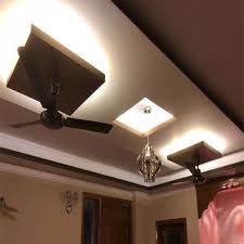 A novel idea is to use pop to add panelling to the wall. Simple Main Hall Pop Home Design Home Design Inpirations