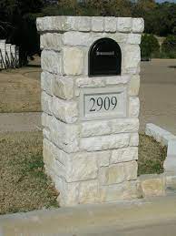 See how a curved cap elevates the appearance of an architectural mailbox. Stone Mailbox Houzz