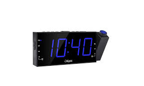 Projection digital alarm clock for bedroom, large led alarm clock projection on ceiling wall, 180°projector,dimmer,usb charger,battery projection clock: Up To 23 Off On Projection Ceiling Wall Clock Groupon Goods