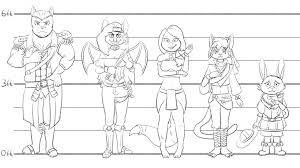 the pirates fate main cast height chart sketch by