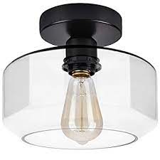 We did not find results for: Buy Denyunuo Industrial Semi Flush Mount Ceiling Light Clear Glass Shade Ceiling Light Fixture Matte Black Finish Modern Farmhouse Lighting For Kitchen Dining Room Hallway Online In Canada B08cc6lhmk