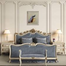 Lp La Pastiche 24 In X 28 In Peacock Luxury Line With Silver Luna Frame By Archibald Thorburn Fr Classic Bedroom Design Classic Bedroom Luxurious Bedrooms