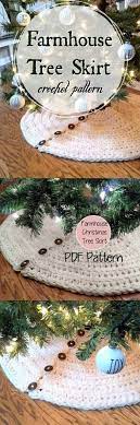Farmhouse Christmas Tree Skirt Crochet Pattern I Love The Buttons This Rustic Tree Skir Diy Christmas Tree Skirt Crochet Christmas Trees Christmas Tree Skirt