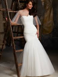 Sweetheart Neckline Tulle Ruched Bodices Mermaid Wedding Dress Sweep Train Mori Lee 5108 Mori Lee Wedding Dress Mori Lee Bridal Wedding Dresses