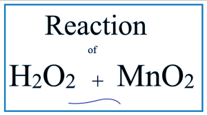 When manganese dioxide, mno2, is added to a solution of hydrogen peroxide, the rate of the reaction increases significantly. H2o2 Mno2 Hydrogen Peroxide Manganese Dioxide Youtube