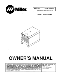 Manual Maquina Miller Dimension