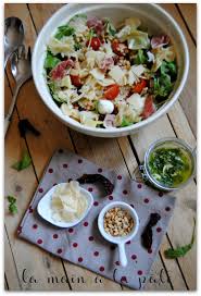 Salade De Pates A L Italienne La Main A La Pate Recept Gezond Weekmenu