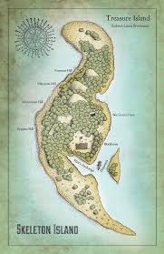 Treasure Island Map By Robert Louis Stevenson On Imaginactory Imaginary Literary Map Treasure Island Map Fantasy City Map Treasure Island