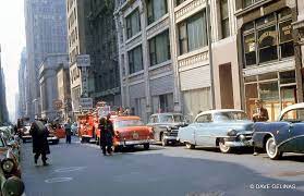 Vintage Everyday 1950s American Automobile Culture 50 Color Photos Of Classic Buicks On The Street In The 1950s Roads And Streets Street Automobile