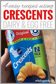 It will of course depend on the store (typically pricier stores have more vegan things) and country, but i'll do my best to go over common options here. 4 Easy Recipes Using Dairy Egg Free Crescent Rolls Milk Allergy Mom Dairy Free Snacks Milk Allergy Mom Allergy Free Recipes