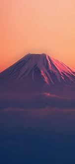 Ad53 Fuji Red Mountain Alone Wallpaper