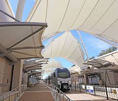 Gallery Of Light Rail Tensile Membrane Structures 1 Membrane Structure Tensile Structures Light Rail