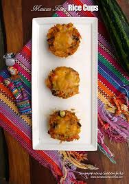 Bite Size Spanish Snacks Mexican Fiesta Rice Cups Sumptuous Spoonfuls Recipe Rice Recipes For Dinner Spanish Rice Mexican Fiesta