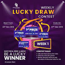 Is there any lucky draw contest planned from company side for 9th anniversary celebration. Evoucher India On Twitter Contest Alert Evoucher Weekly Lucky Draw Contest From 23rd Nov 2019 To 07th Dec 2019 Enter To Win Egift Cards Be A Lucky Winner Here S What You Have