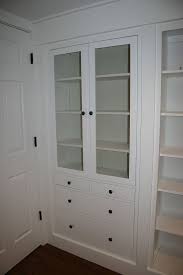 Wall Of Built Ins Out Of Ikea Hemnes Cabinets Ikea Hemnes Cabinet Ikea Furniture Ikea