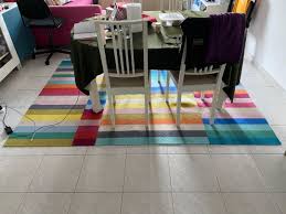 The colors are beautiful and it really brightens up the room.5. Ikea Halved Rug Good Condition Furniture Home Living Furniture Tables Sets On Carousell