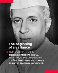 🇨🇱 A Chilean President returns to India after 16 years 🇮🇳 Chile has  built a strong relationship with India, marked by milestones that have  strengthened trade, culture, and diplomacy. India, with over